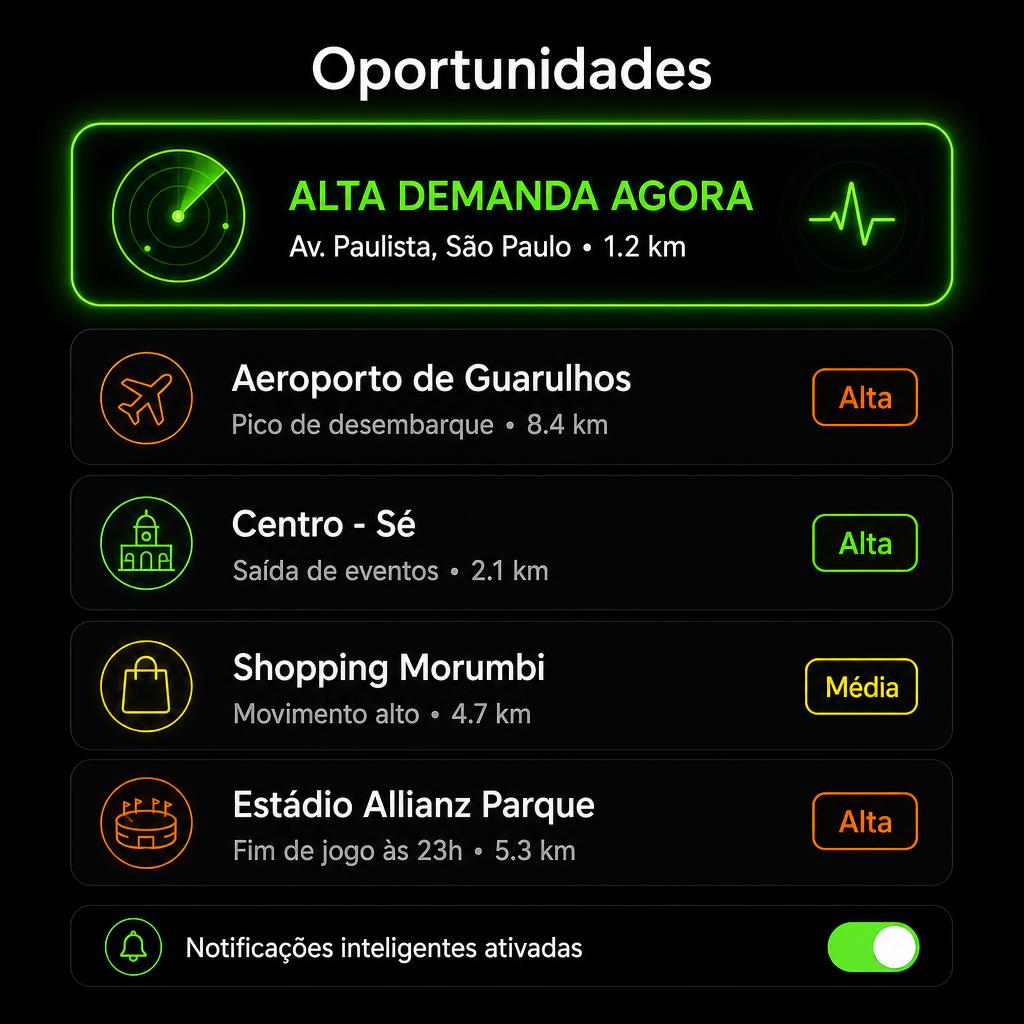 Oportunidades para motoristas